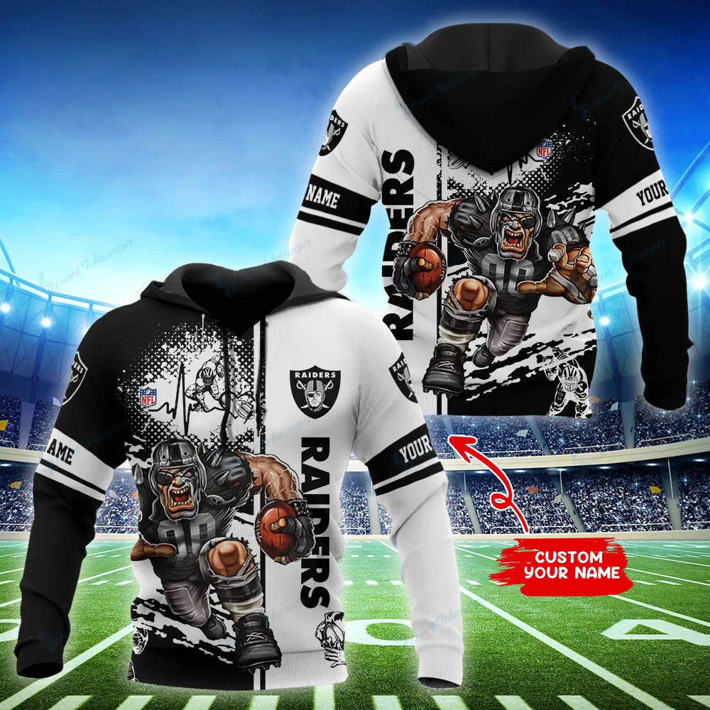 Las Vegas Raiders Personalized Hoodie and Jogger Set Hoodie BG859