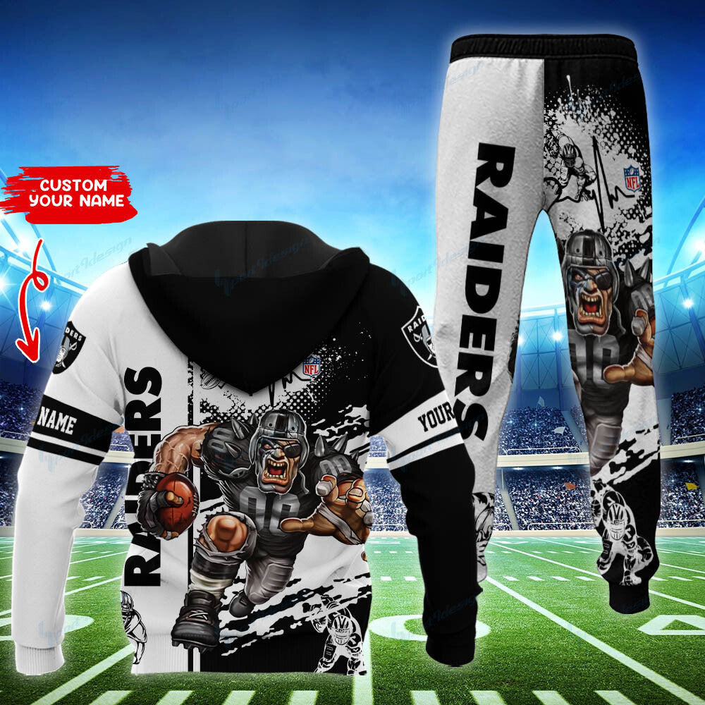 Las Vegas Raiders Personalized Hoodie and Jogger Set Hoodie BG859