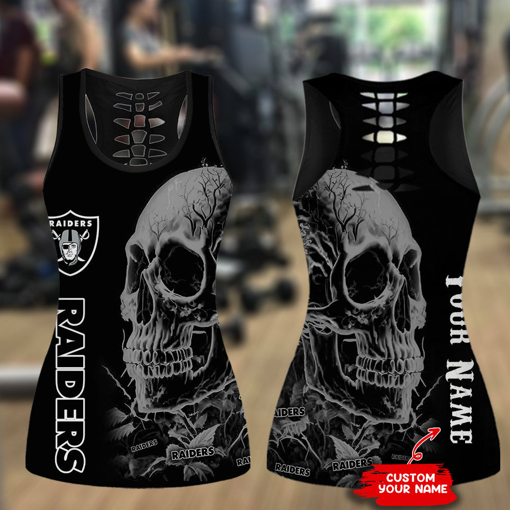 Las Vegas Raiders Personalized Leggings And Tank Top BG108