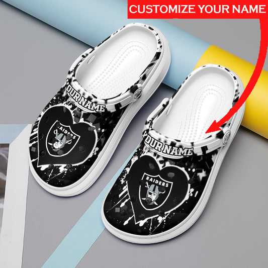 Las Vegas Raiders Personalized Limited Clog BG78