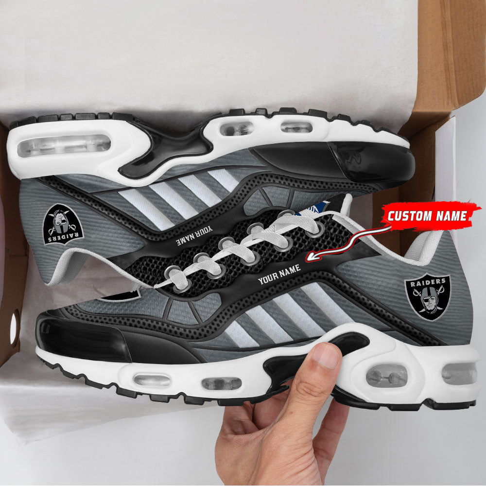 Las Vegas Raiders Personalized Plus T-N Youth Sneakers BG151