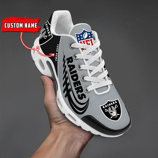 Las Vegas Raiders Personalized Plus T-N Youth Sneakers BG23