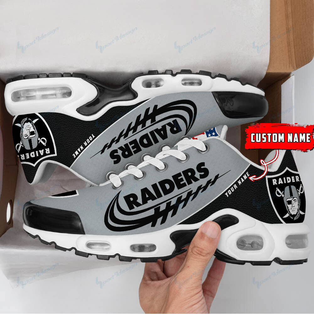 Las Vegas Raiders Personalized Plus T-N Youth Sneakers BG23