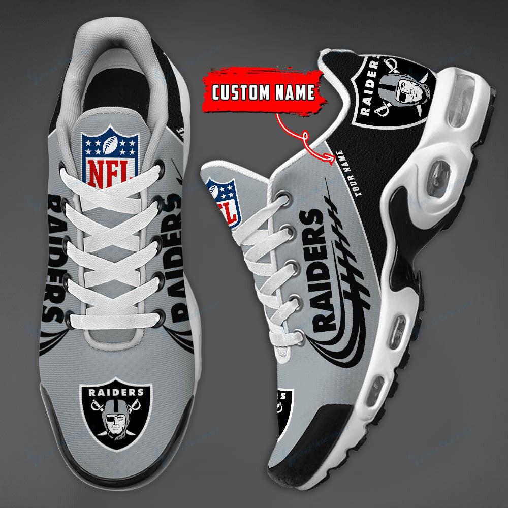 Las Vegas Raiders Personalized Plus T-N Youth Sneakers BG23