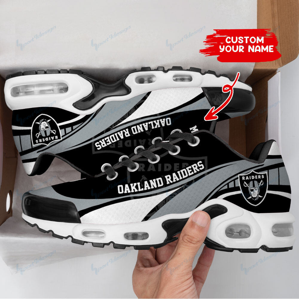 Las Vegas Raiders Personalized Plus T-N Youth Sneakers BG35