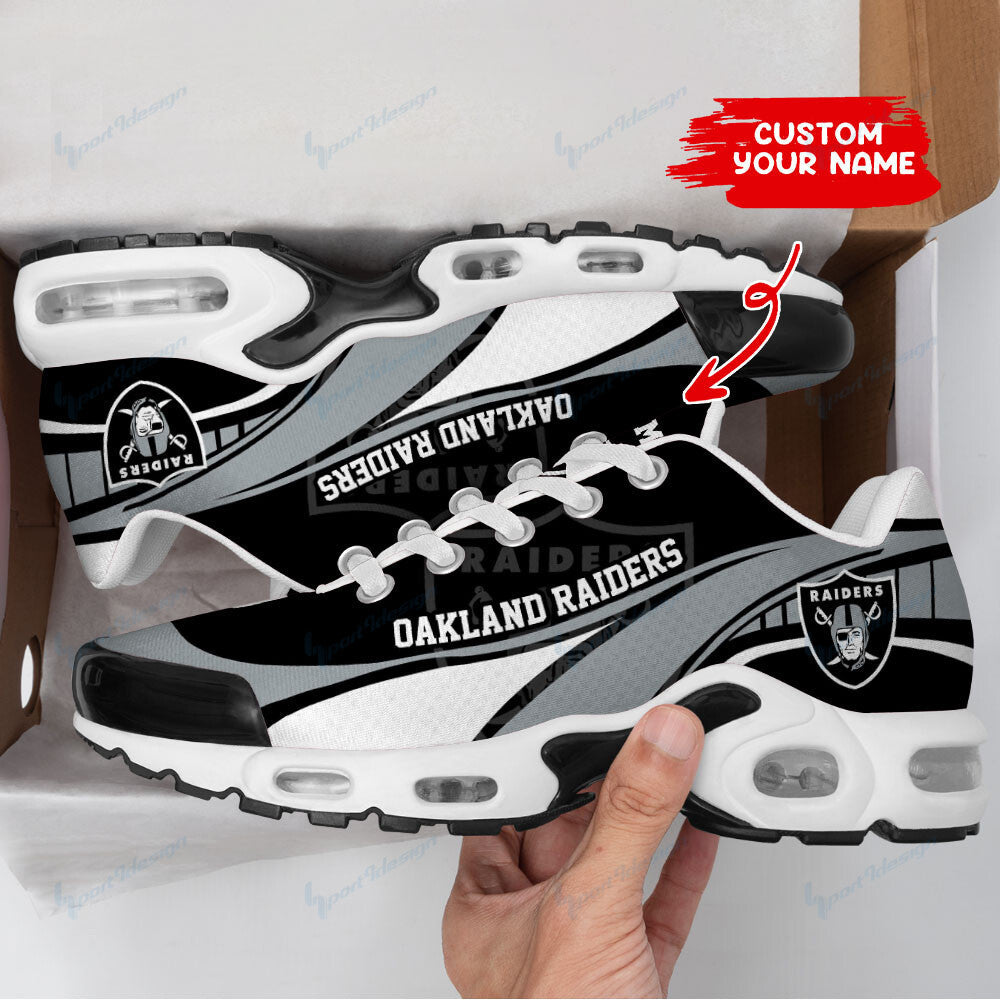 Las Vegas Raiders Personalized Plus T-N Youth Sneakers BG35