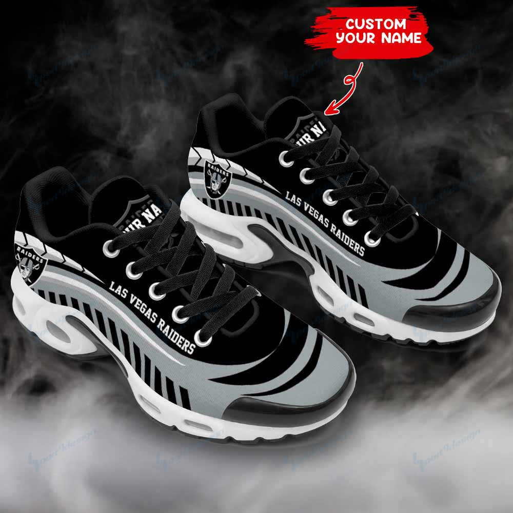 Las Vegas Raiders Personalized Plus T-N Youth Sneakers BG39