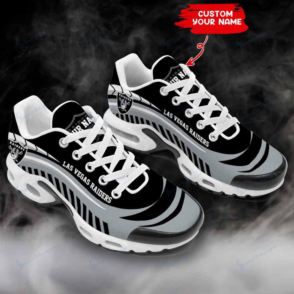 Las Vegas Raiders Personalized Plus T-N Youth Sneakers BG39