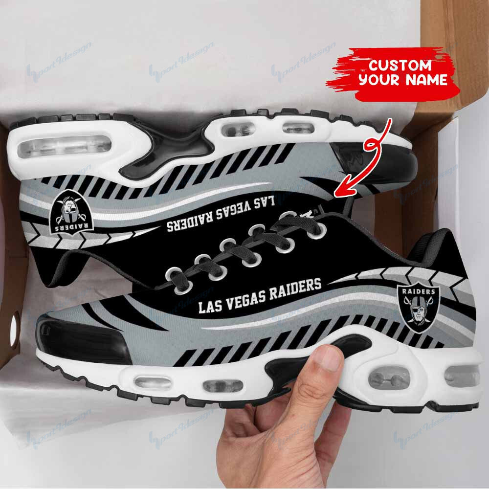 Las Vegas Raiders Personalized Plus T-N Youth Sneakers BG39