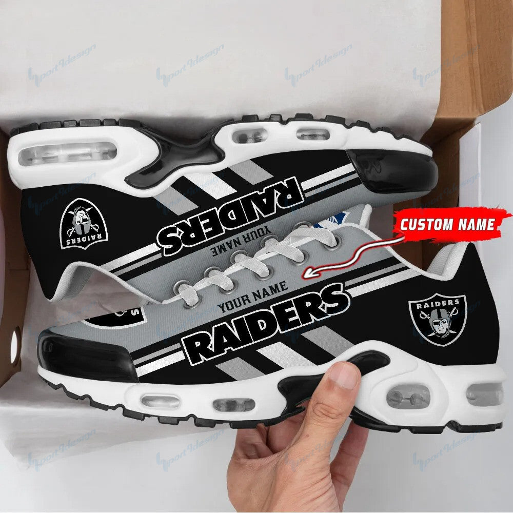 Las Vegas Raiders Personalized Plus T-N Youth Sneakers BG64