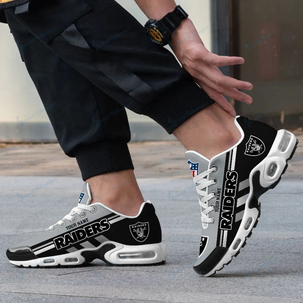 Las Vegas Raiders Personalized Plus T-N Youth Sneakers BG64