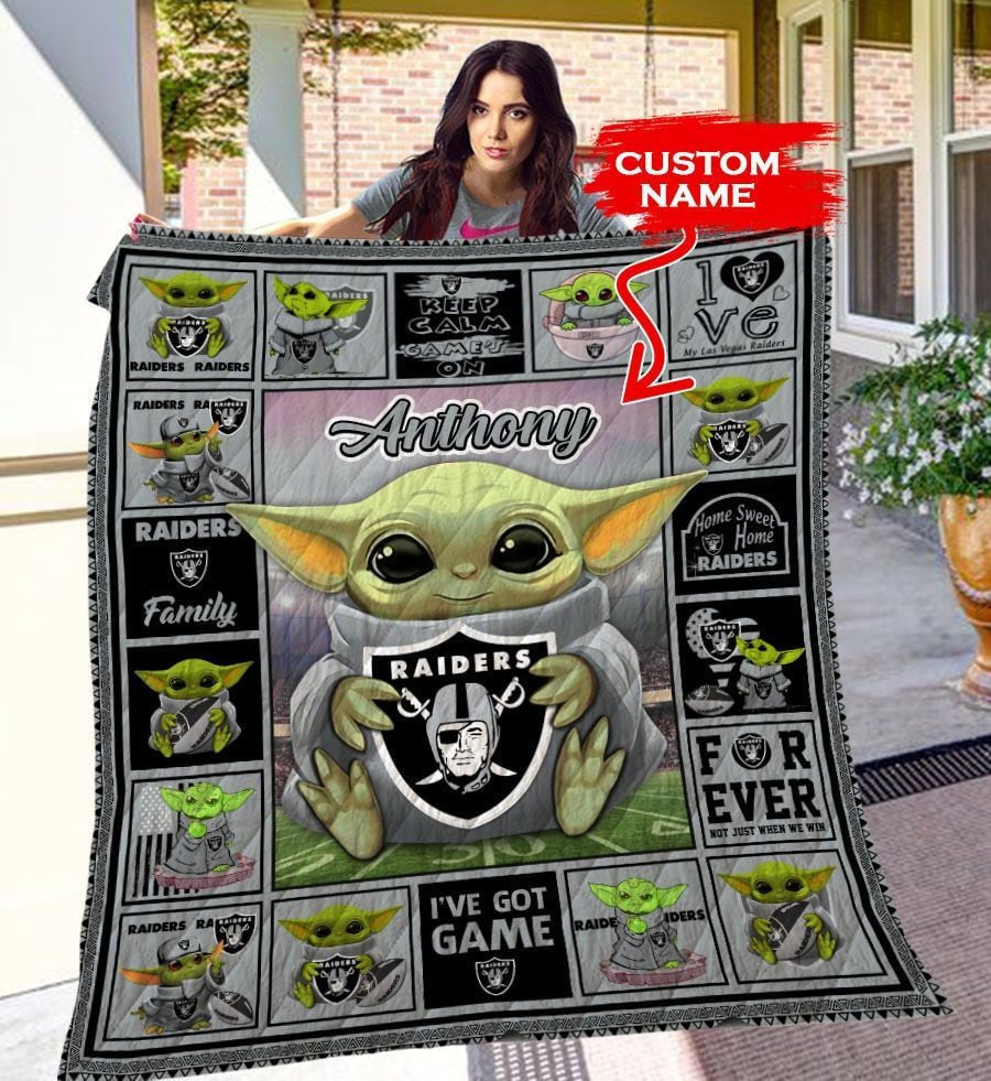 Las Vegas Raiders Personalized Premium Quilt BG19