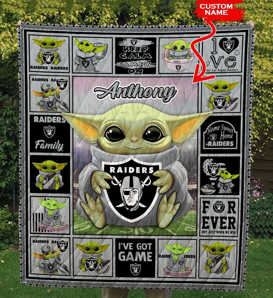 Las Vegas Raiders Personalized Premium Quilt BG19