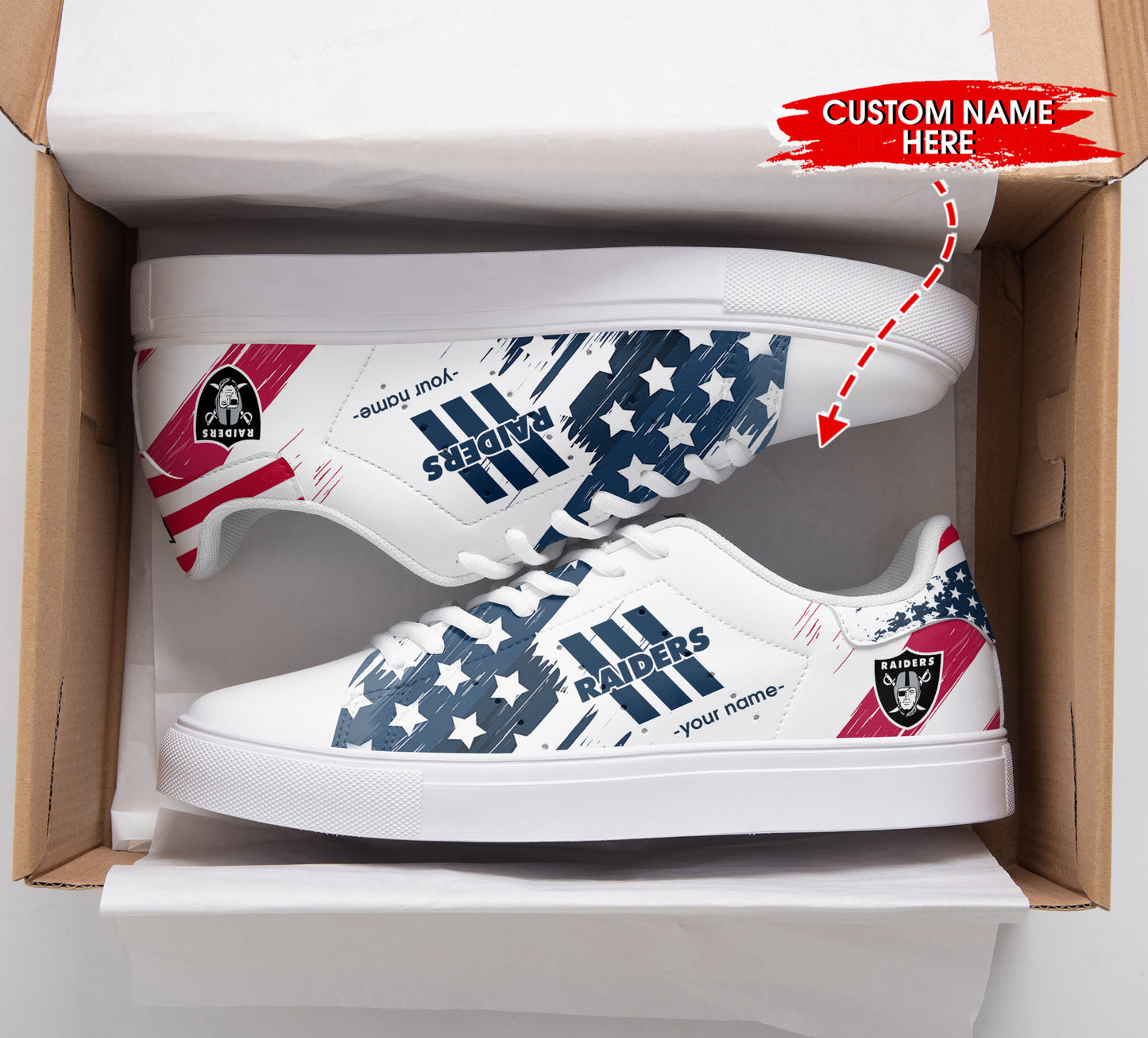 Las Vegas Raiders Personalized SS Custom Sneakers BG324