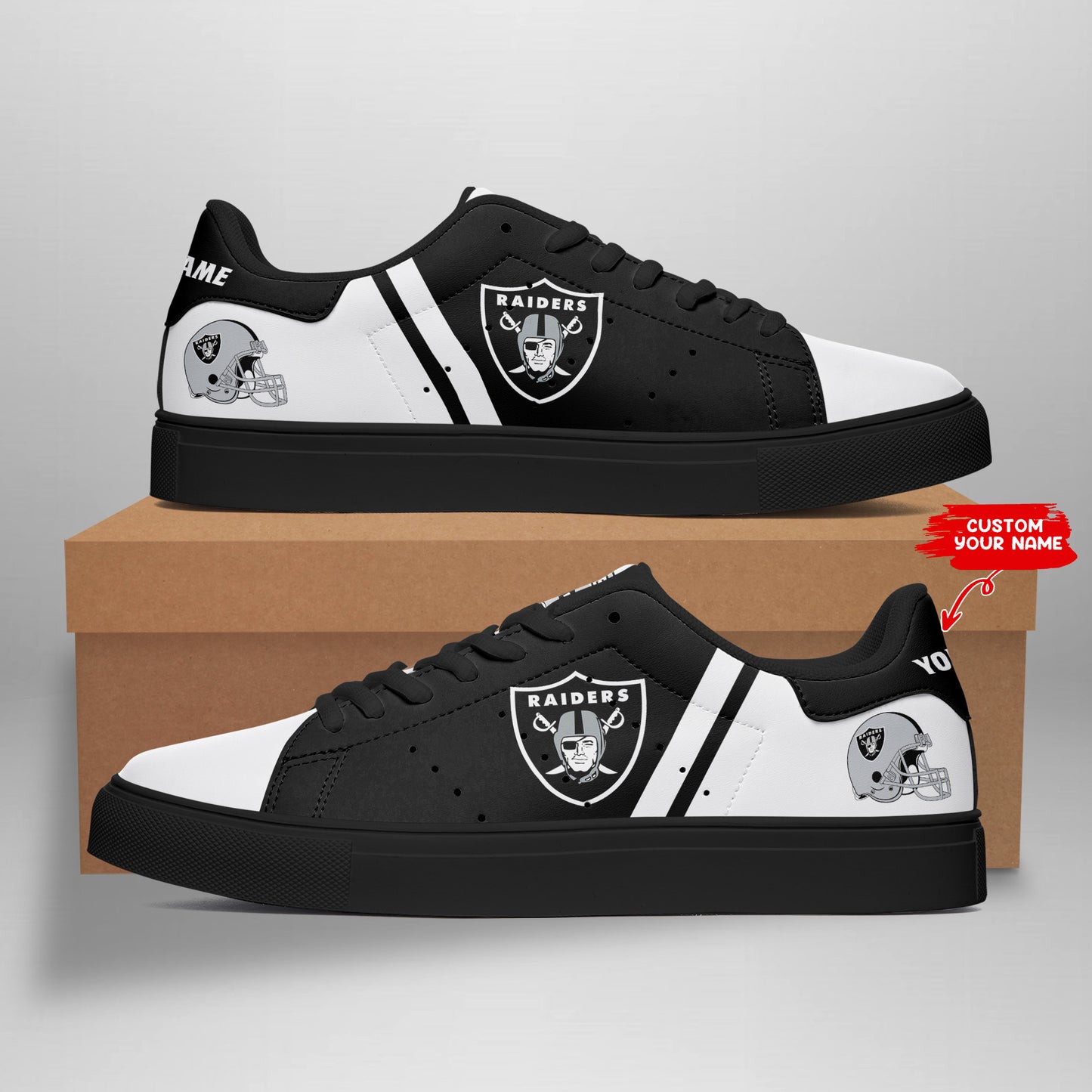 Las Vegas Raiders Personalized SS Custom Sneakers BG359