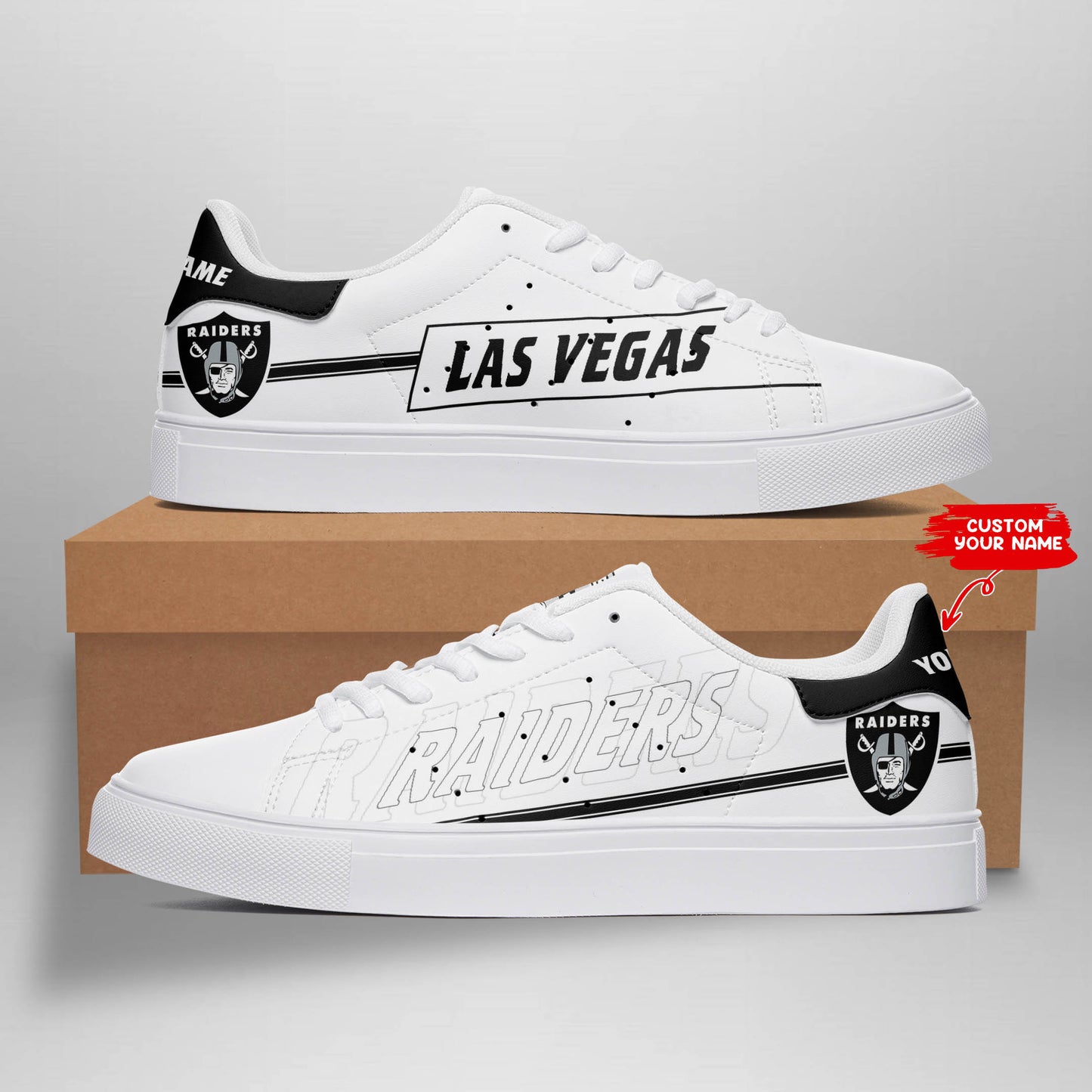 Las Vegas Raiders Personalized SS Custom Sneakers BG363