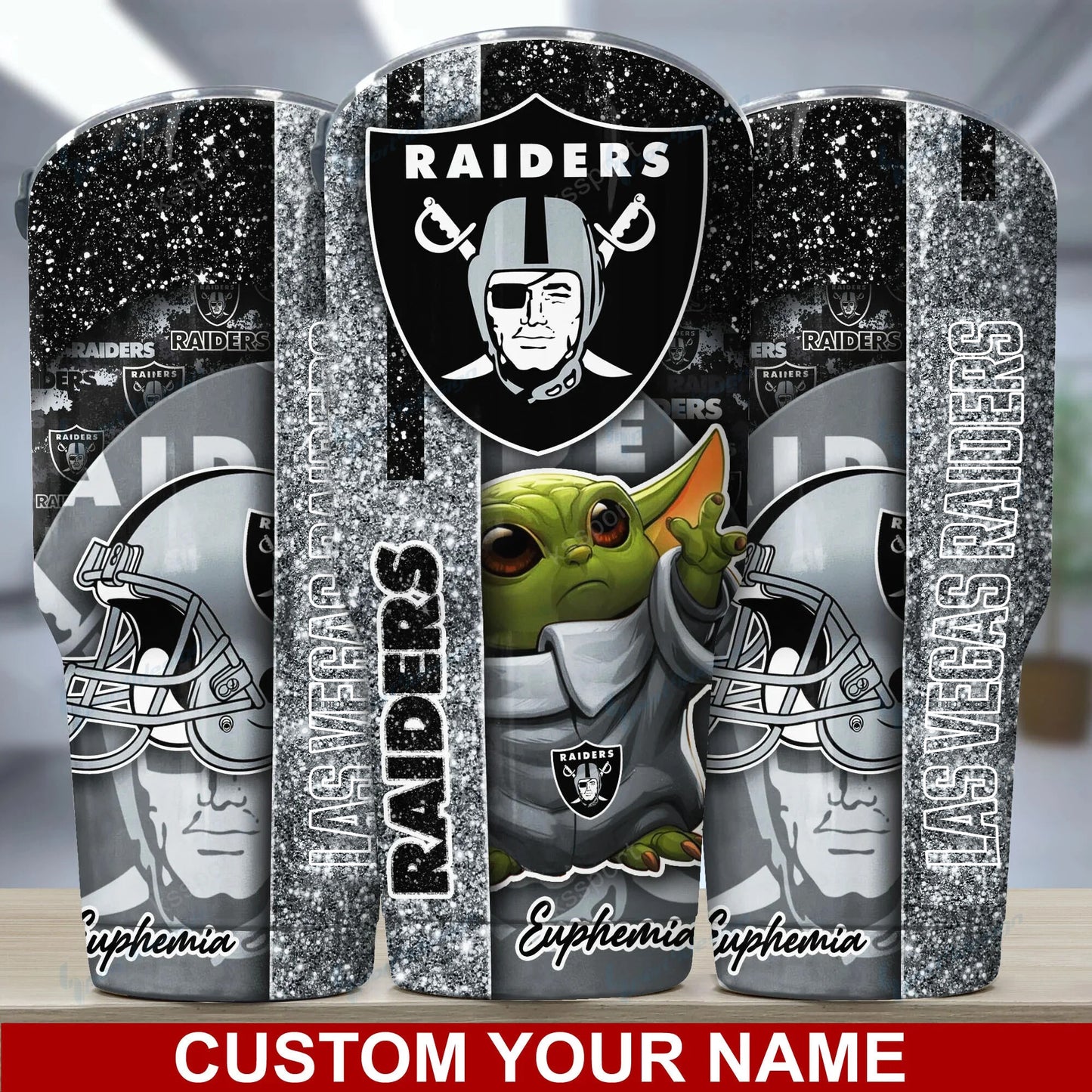 Las Vegas Raiders Personalized Tumbler BG174