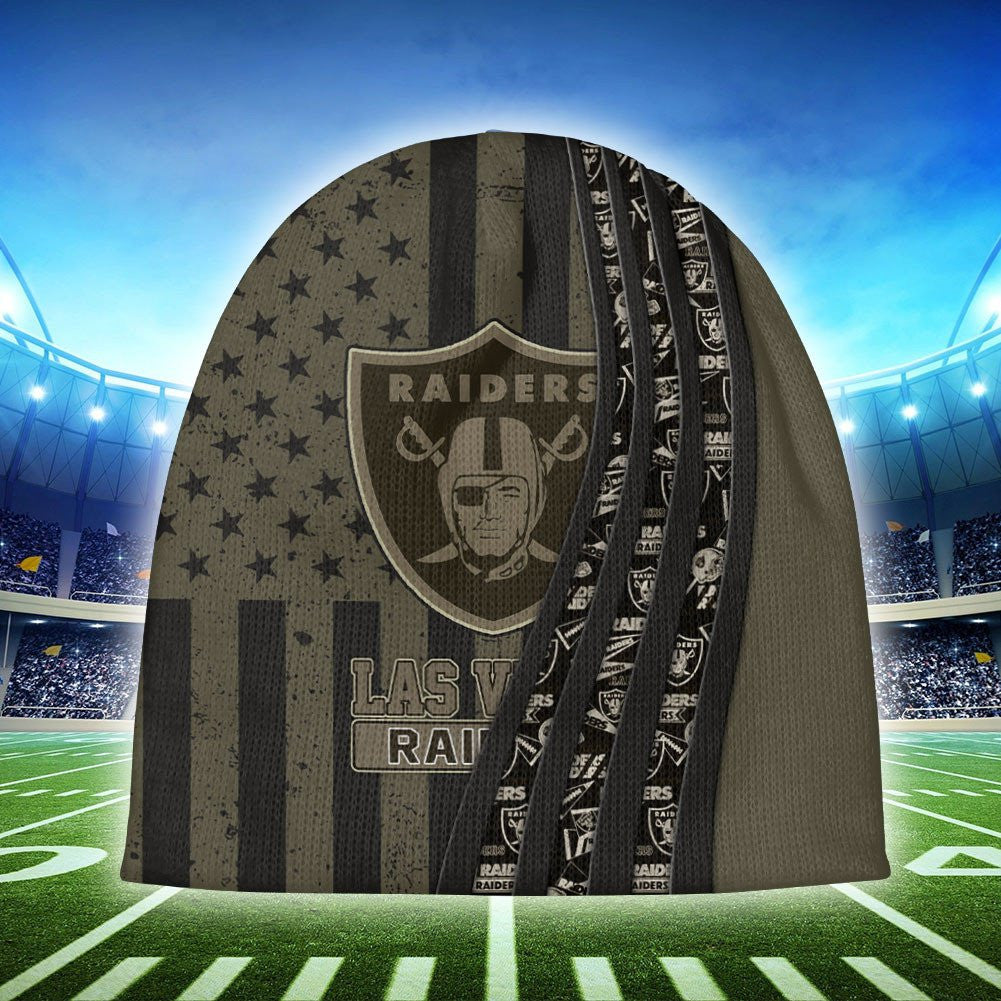 Las Vegas Raiders Personalized Wool Beanie 166
