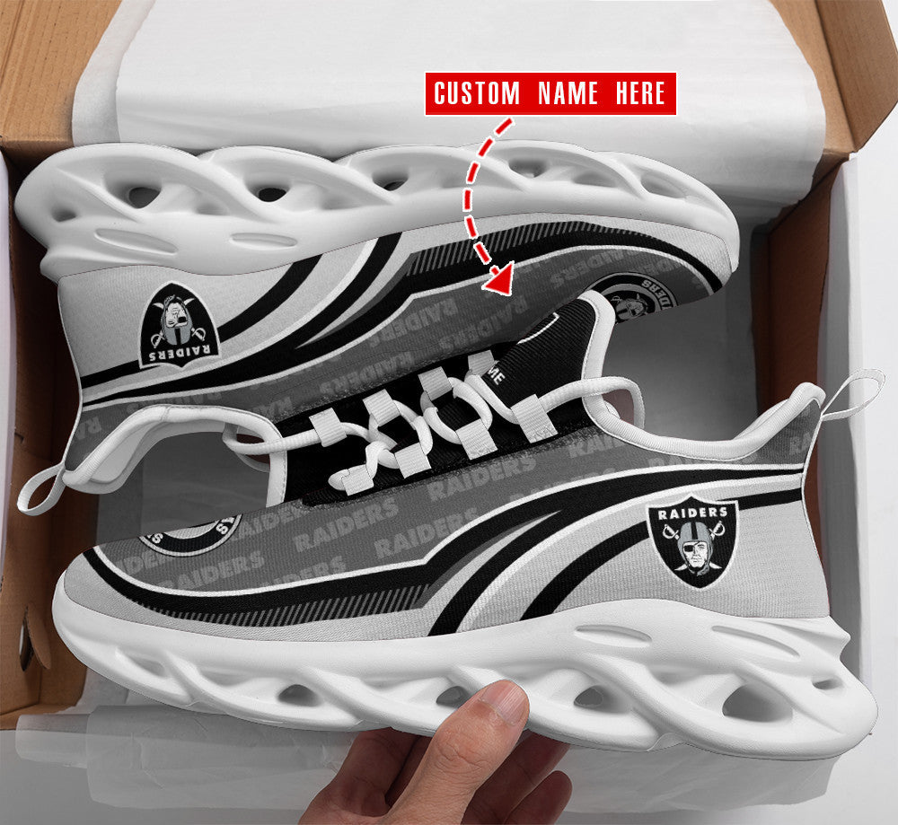 Las Vegas Raiders Personalized Yezy Running Sneakers BB136