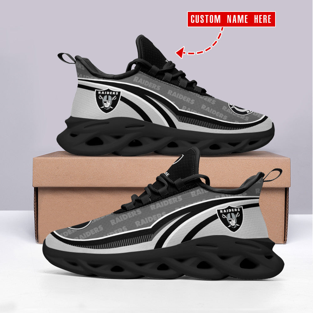 Las Vegas Raiders Personalized Yezy Running Sneakers BB136