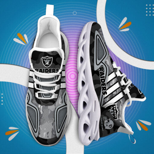 Las Vegas Raiders Personalized Yezy Running Sneakers BB254