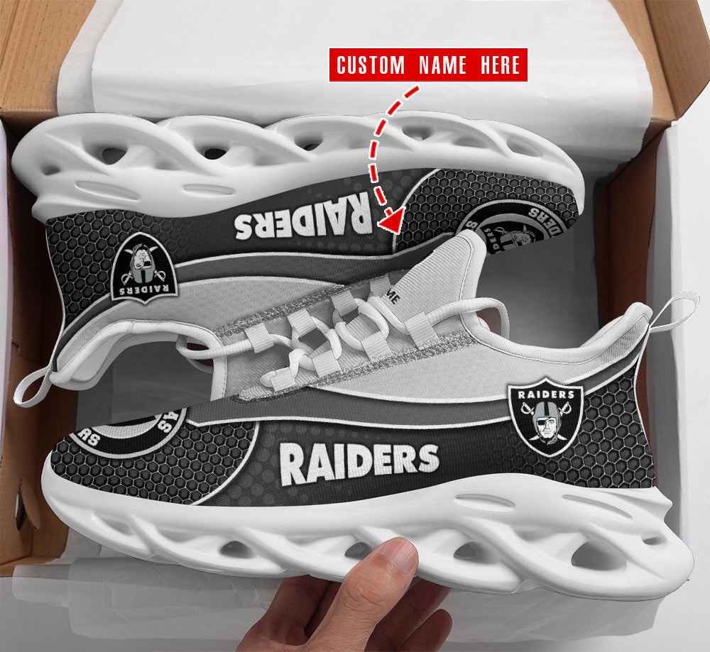 Las Vegas Raiders Personalized Yezy Running Sneakers BB313