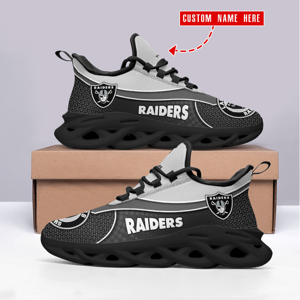 Las Vegas Raiders Personalized Yezy Running Sneakers BB313