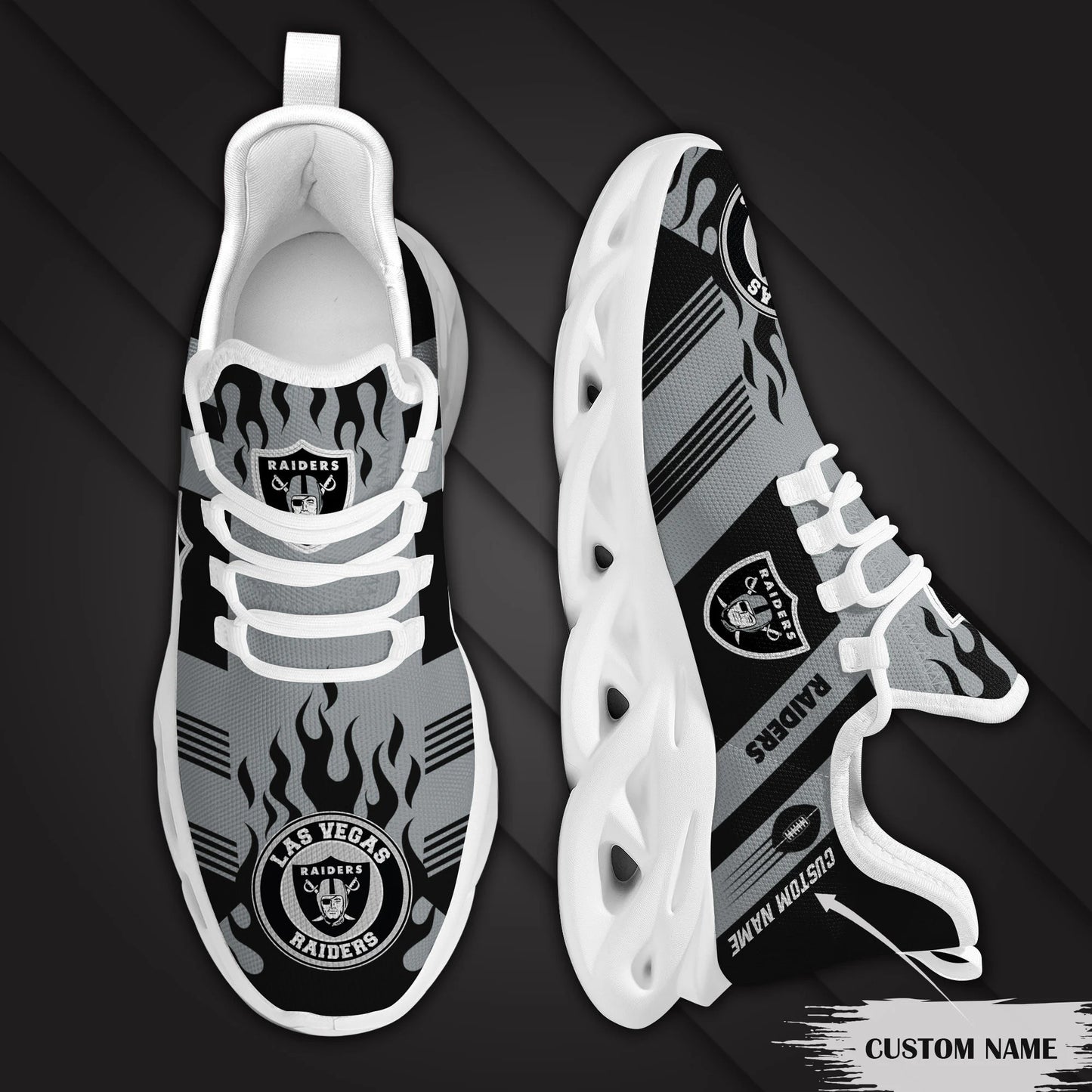 Las Vegas Raiders Personalized Yezy Running Sneakers BB568