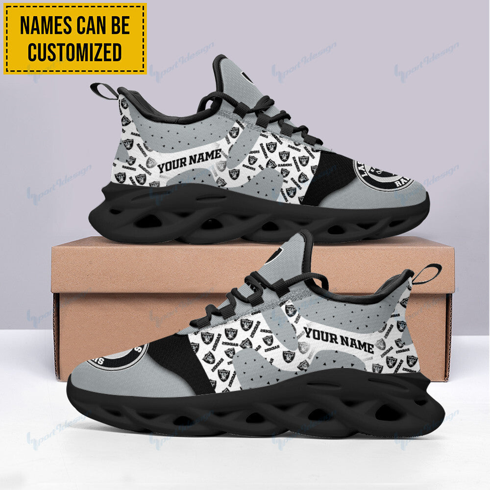 Las Vegas Raiders Personalized Yezy Running Sneakers BB819
