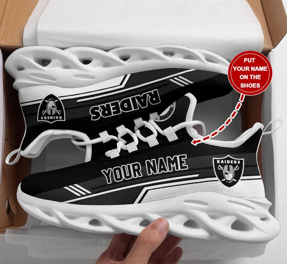Las Vegas Raiders Personalized Yezy Running Sneakers BG118