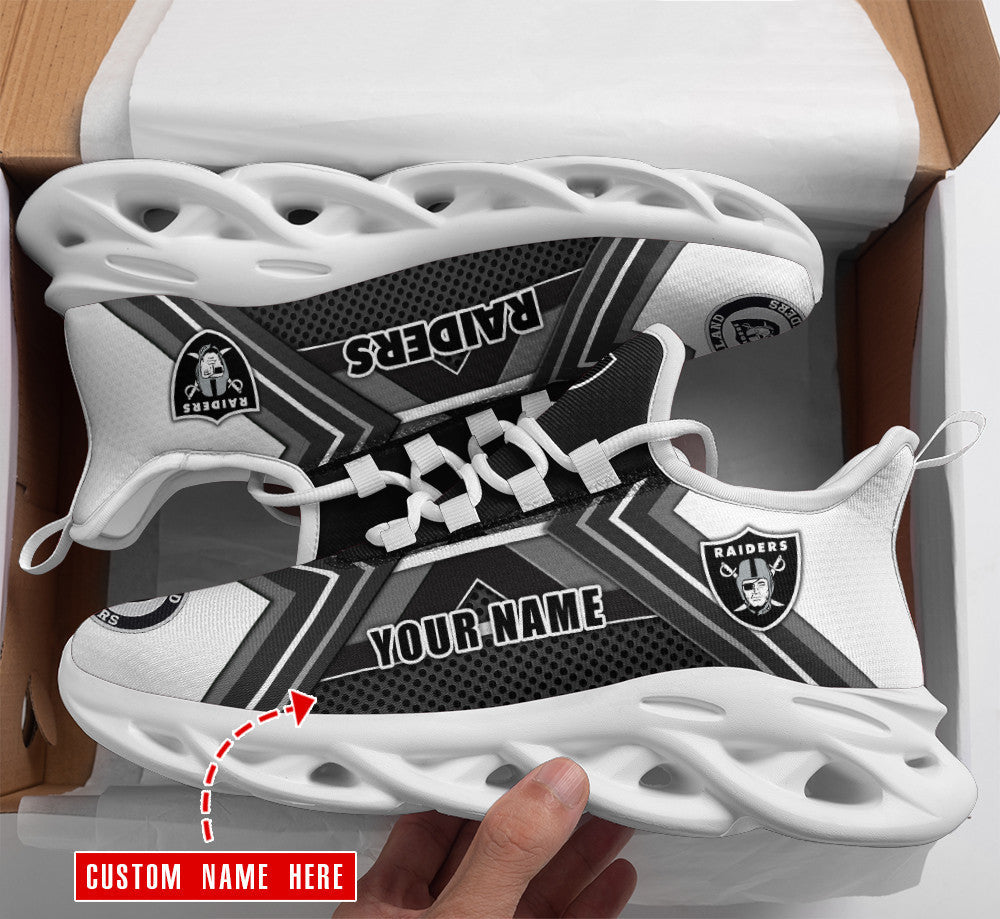 Las Vegas Raiders Personalized Yezy Running Sneakers BG204