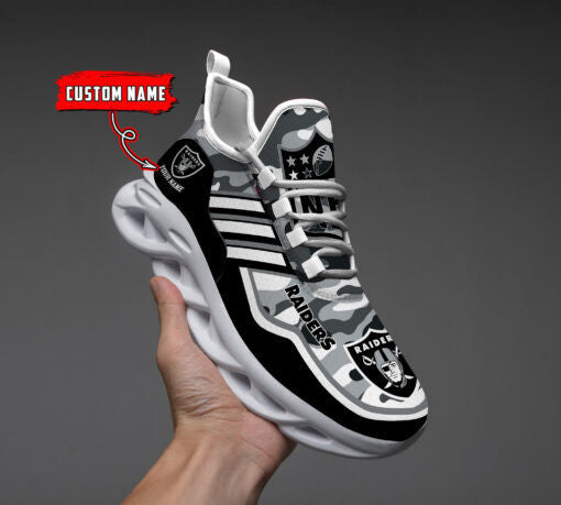 Las Vegas Raiders Personalized Yezy Running Sneakers BG227