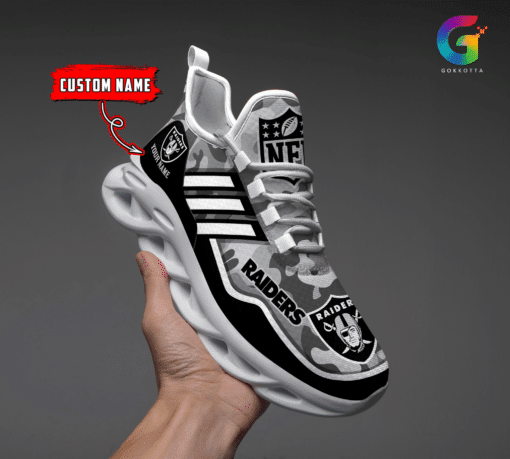 Las Vegas Raiders Personalized Yezy Running Sneakers BG316