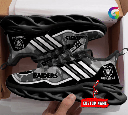 Las Vegas Raiders Personalized Yezy Running Sneakers BG316