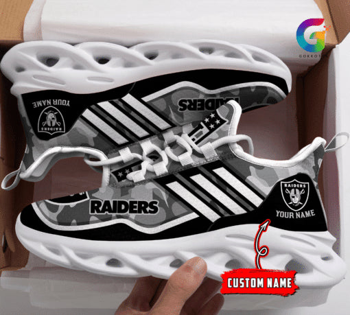 Las Vegas Raiders Personalized Yezy Running Sneakers BG316