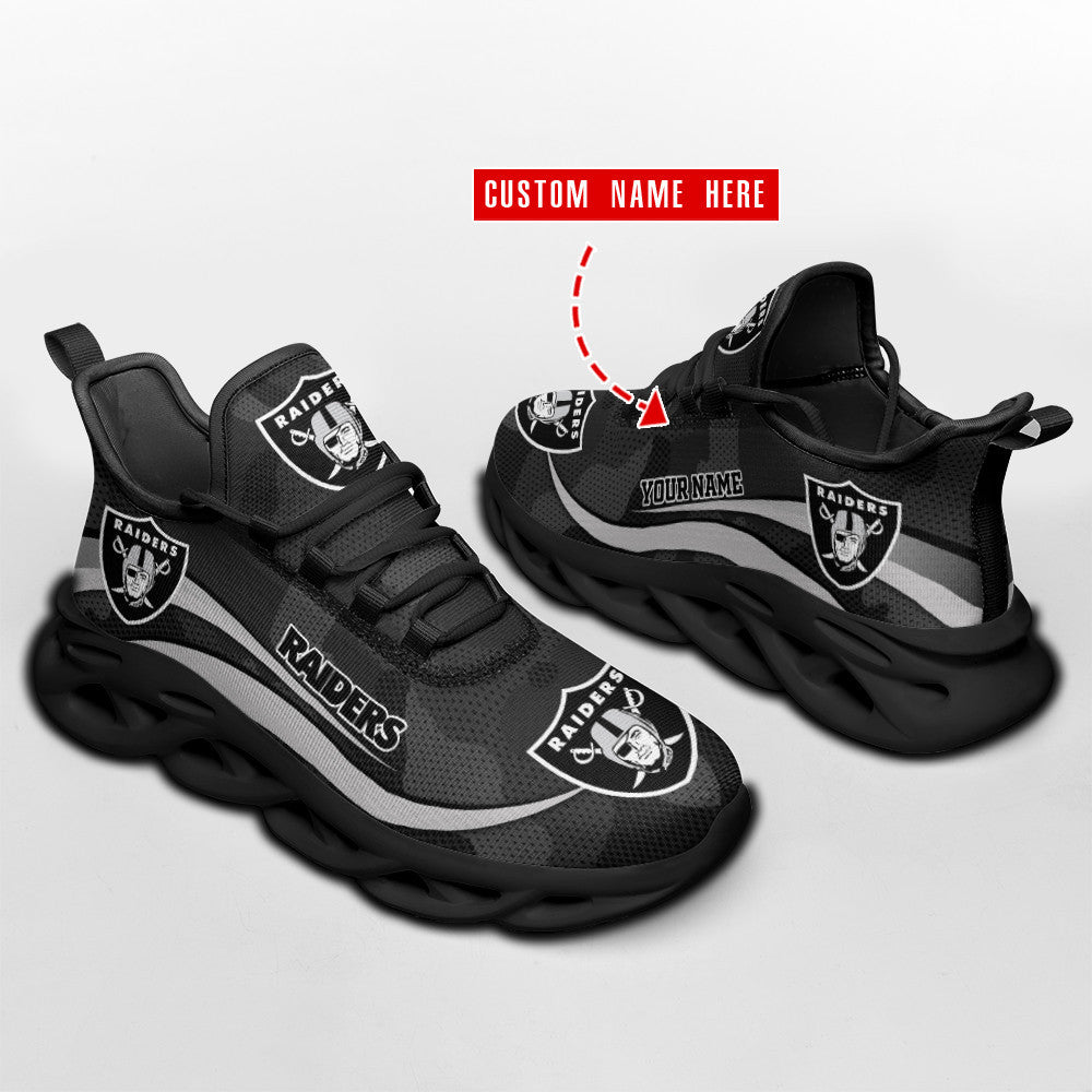 Las Vegas Raiders Personalized Yezy Running Sneakers SPD437