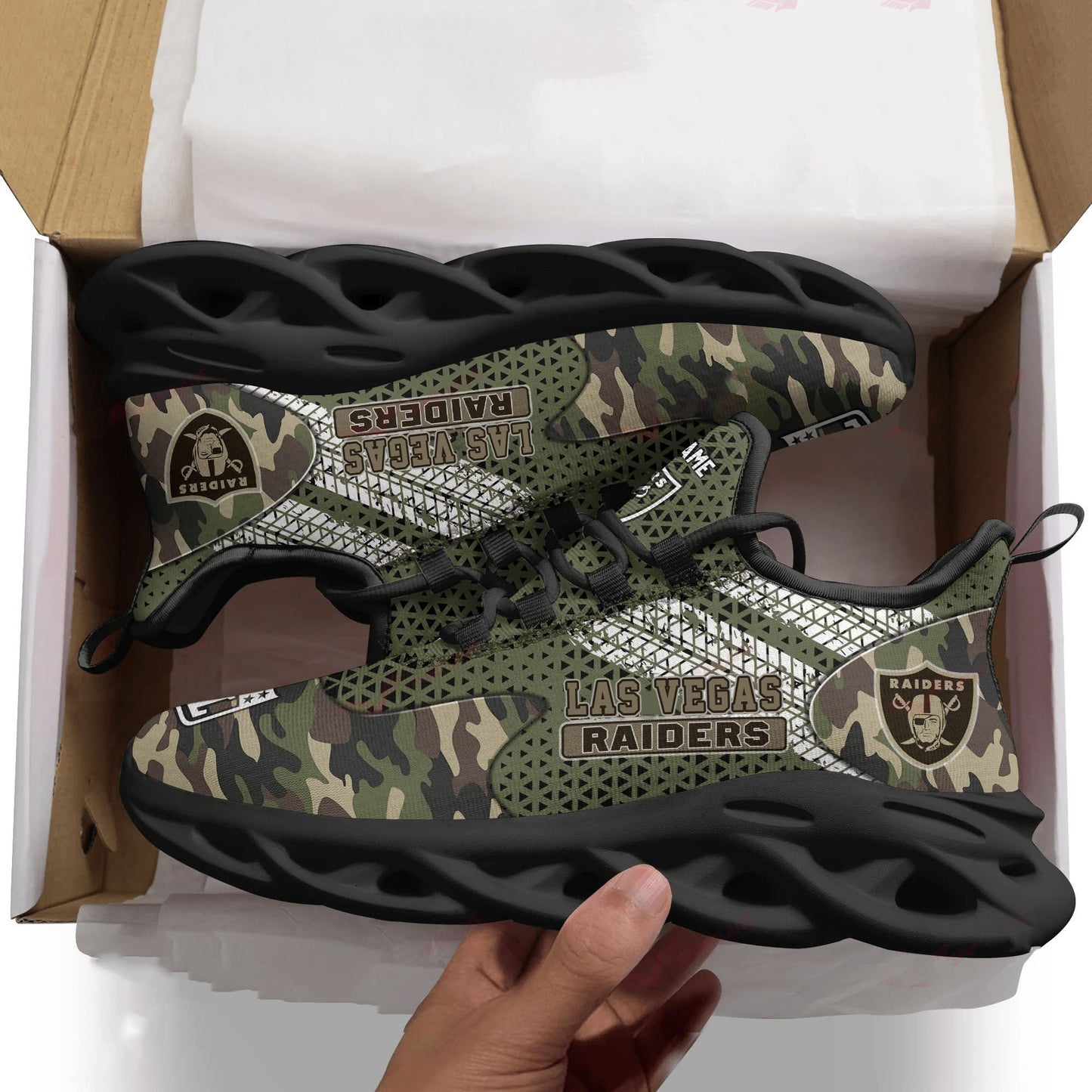 Las Vegas Raiders Personalized Yezy Running Sneakers SPD606