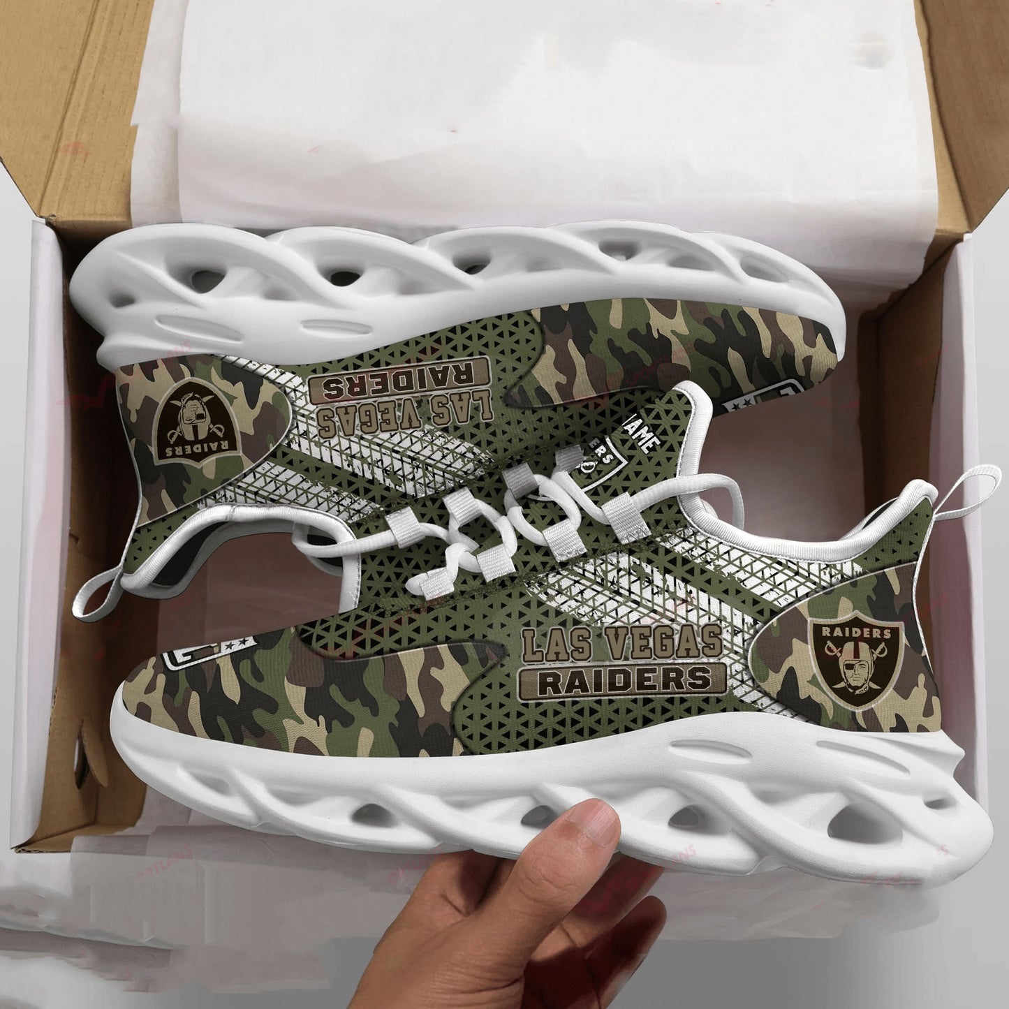 Las Vegas Raiders Personalized Yezy Running Sneakers SPD606