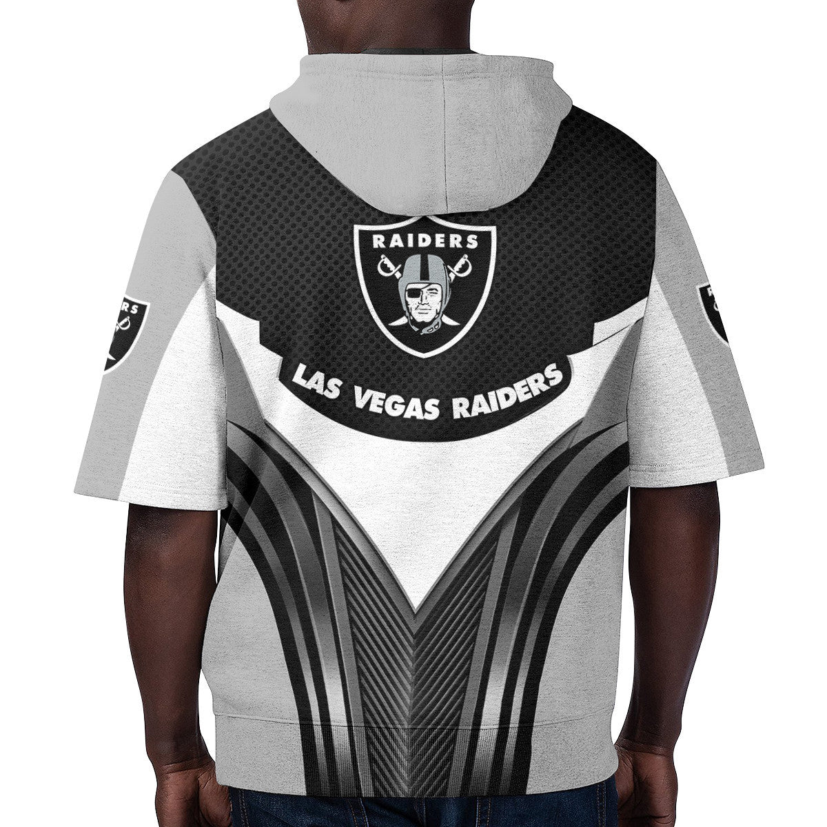Las Vegas Raiders Short Sleeve Hoodie BG31