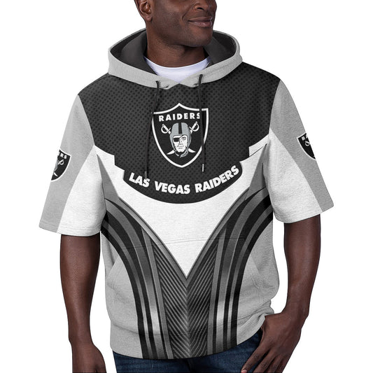 Las Vegas Raiders Short Sleeve Hoodie BG31