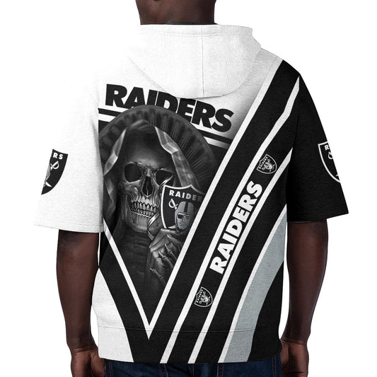 Las Vegas Raiders Short Sleeve Hoodie BG74