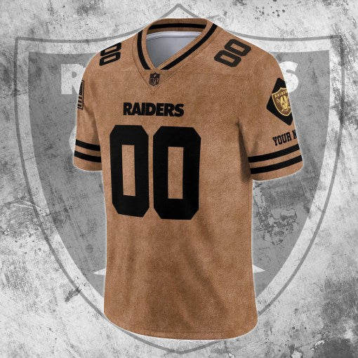 Las Vegas Raiders Personalized V-neck Football Jersey Sport Gifts For Fan AZCVFJ081