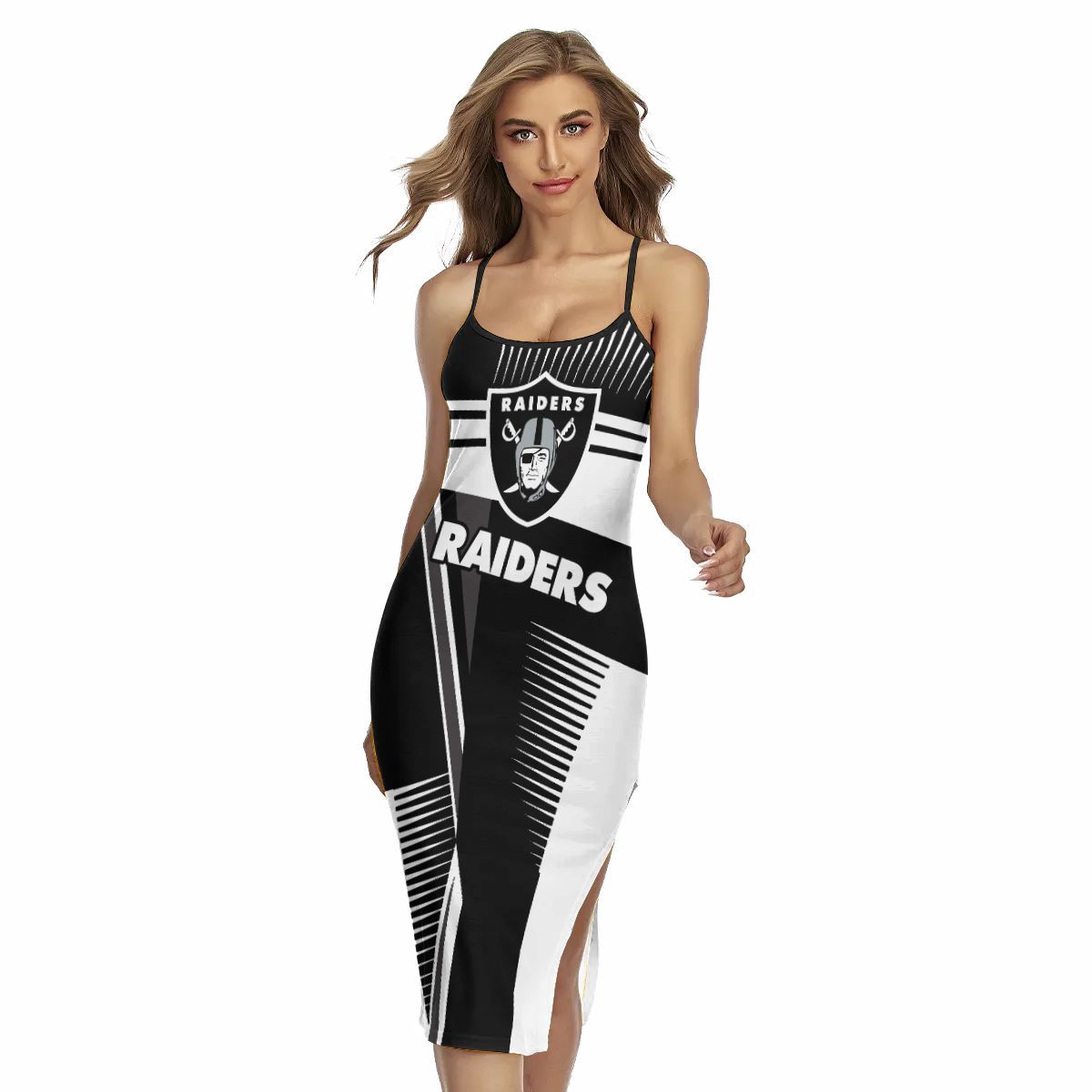 Las Vegas Raiders Women’s Back Cross Cami Dress 15