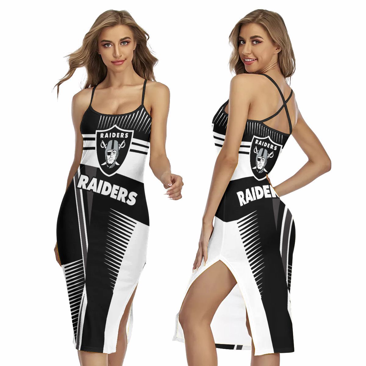 Las Vegas Raiders Women’s Back Cross Cami Dress 15