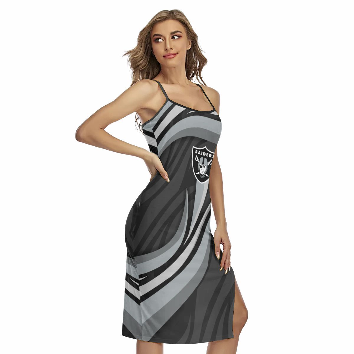 Las Vegas Raiders Women’s Back Cross Cami Dress 34