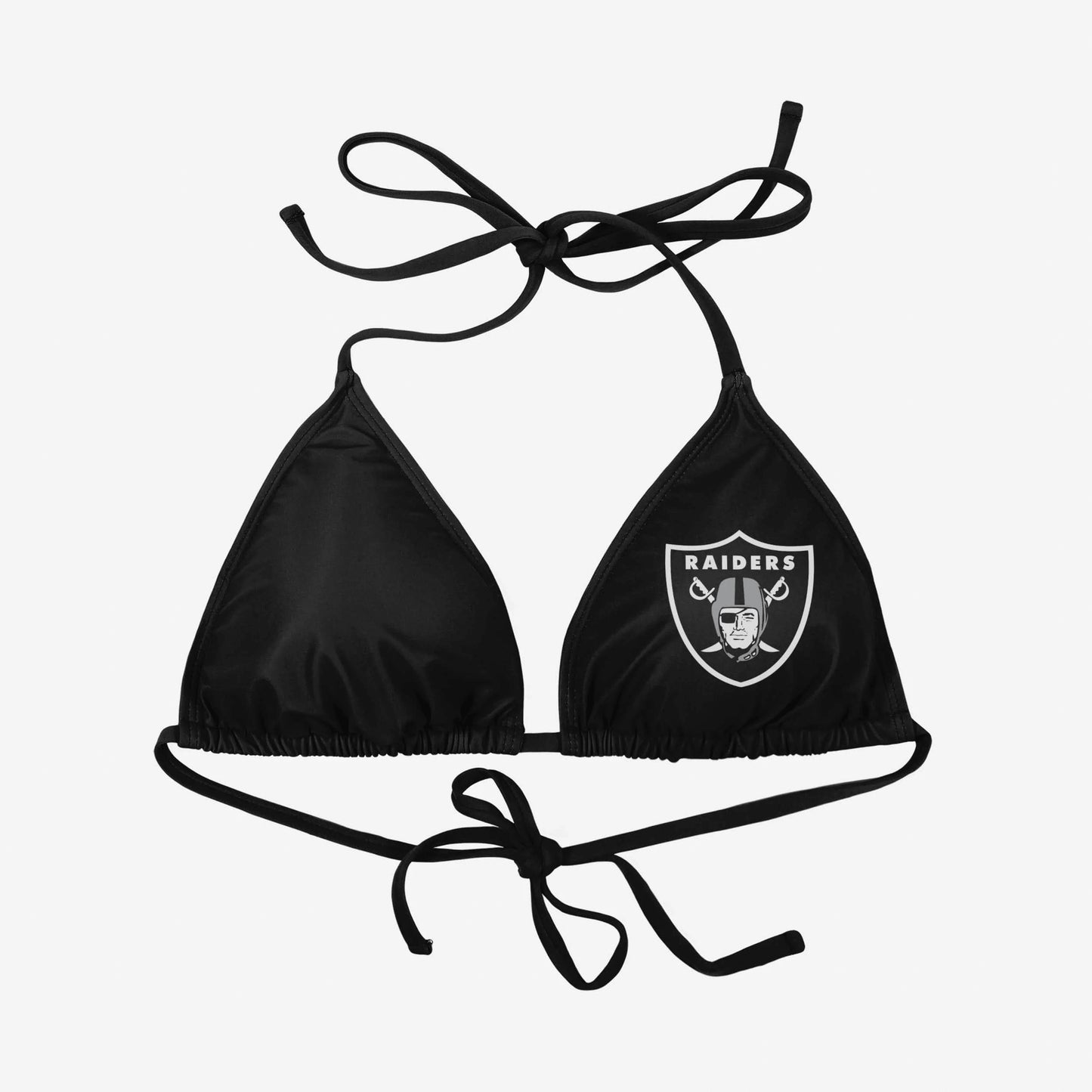 Las Vegas Raiders Womens Solid Logo Bikini