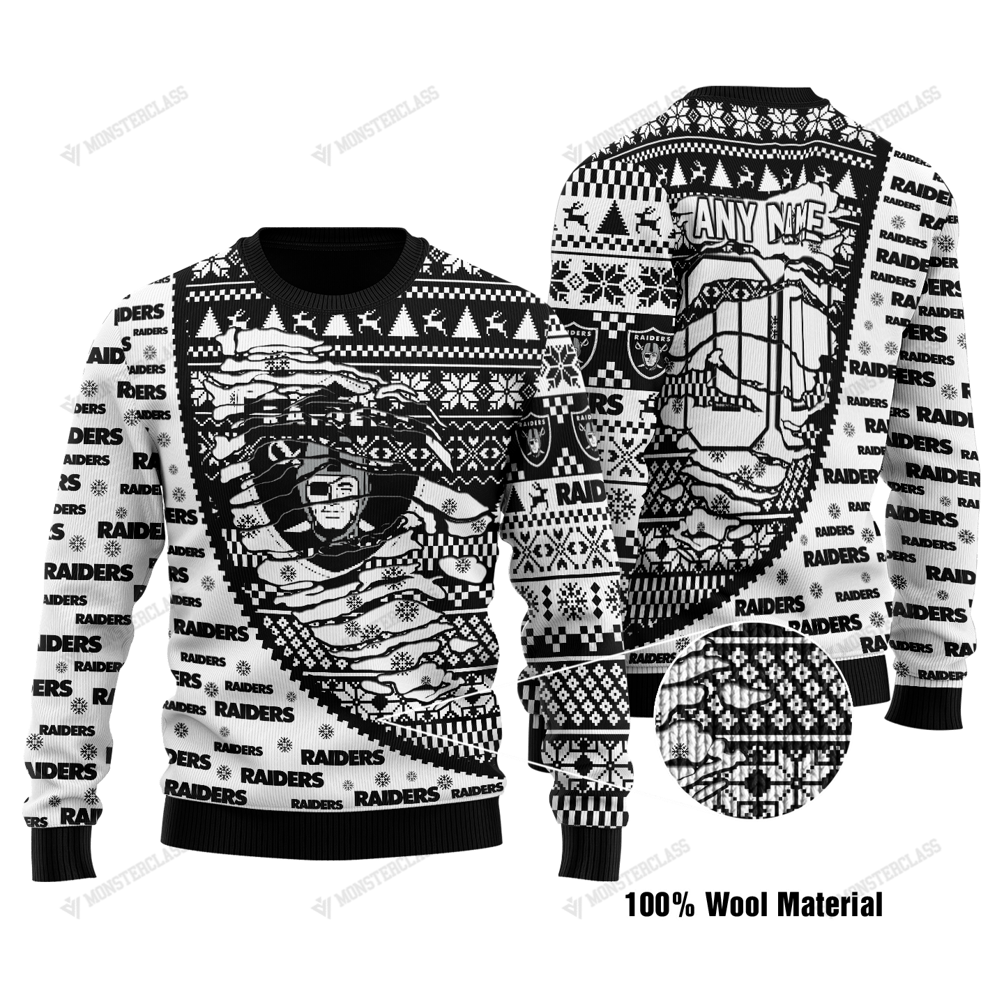 Las Vegas Raiders Woolen Sweater 131