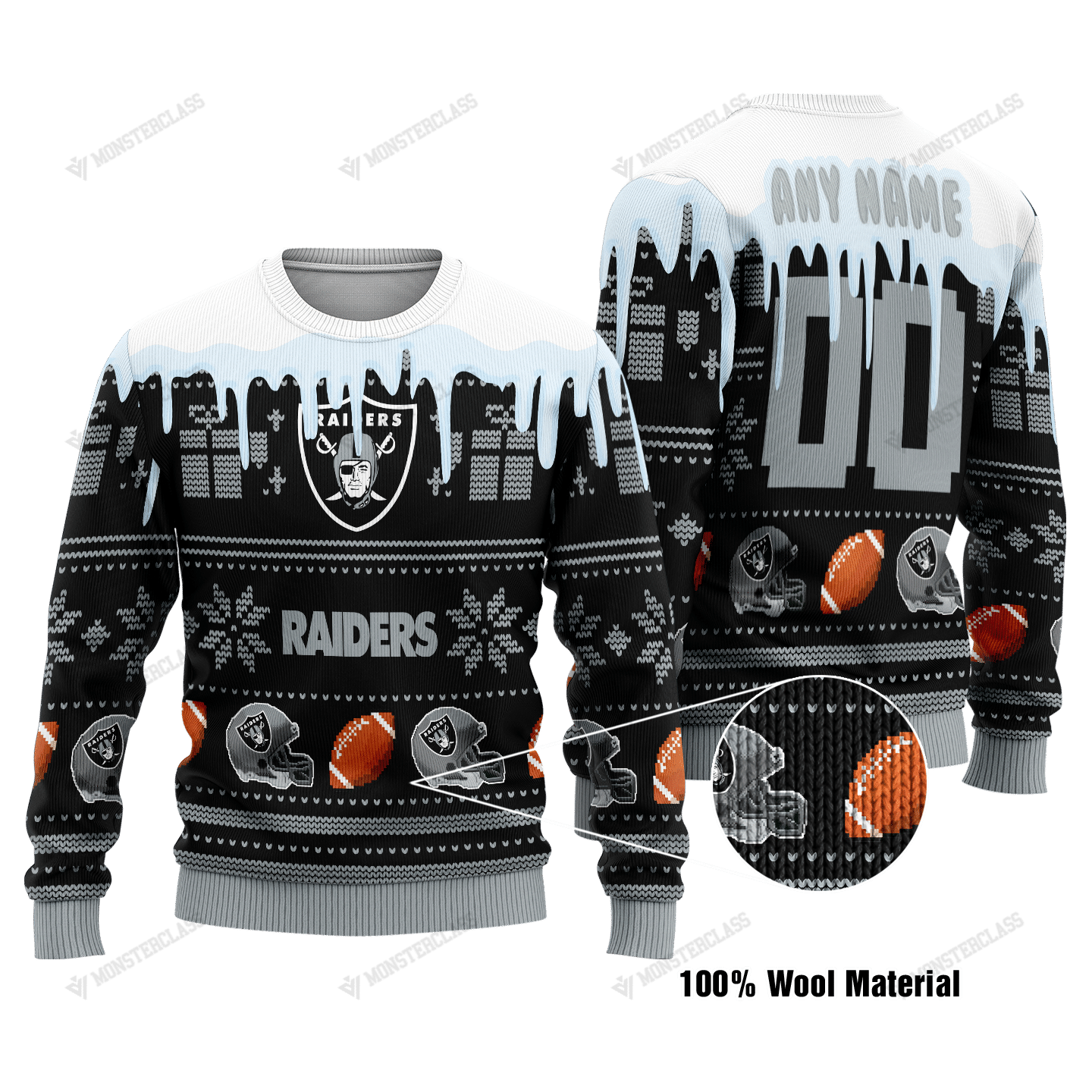 Las Vegas Raiders Woolen Sweater 183