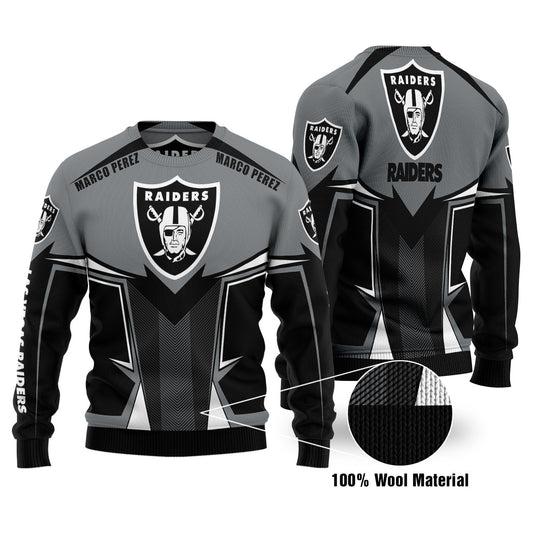 Las Vegas Raiders Woolen Sweater BG67