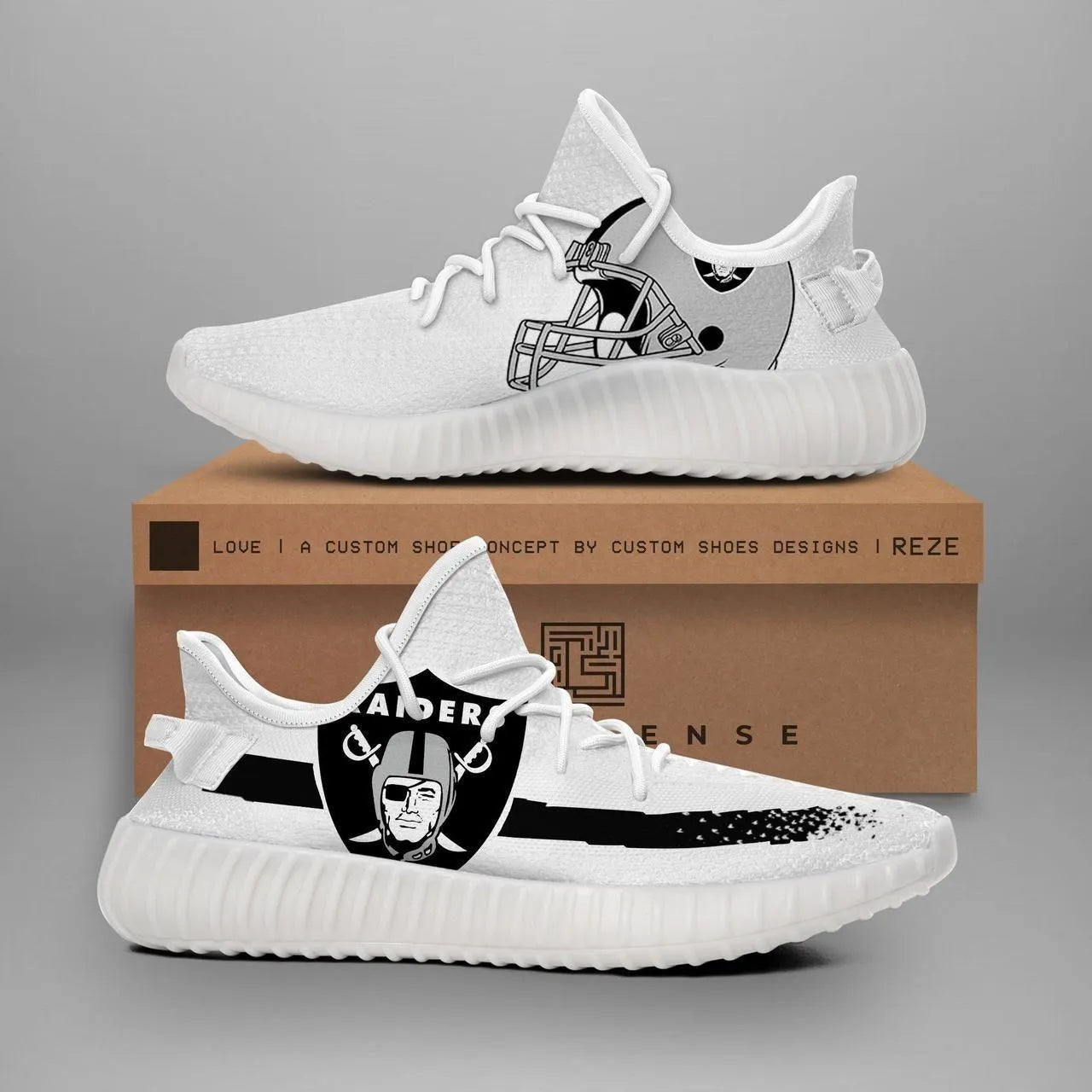 Las Vegas Raiders Yeezy Shoes 044